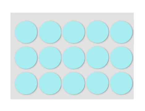 Cupcake sheet, 5 cm in diameter